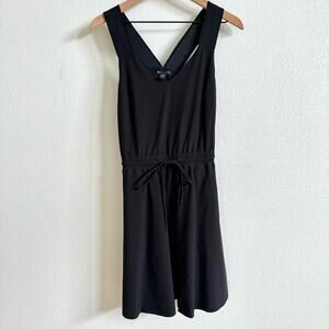 Athleta Savannah Black Sleeveless Mini Dress Women's XS NWOT
